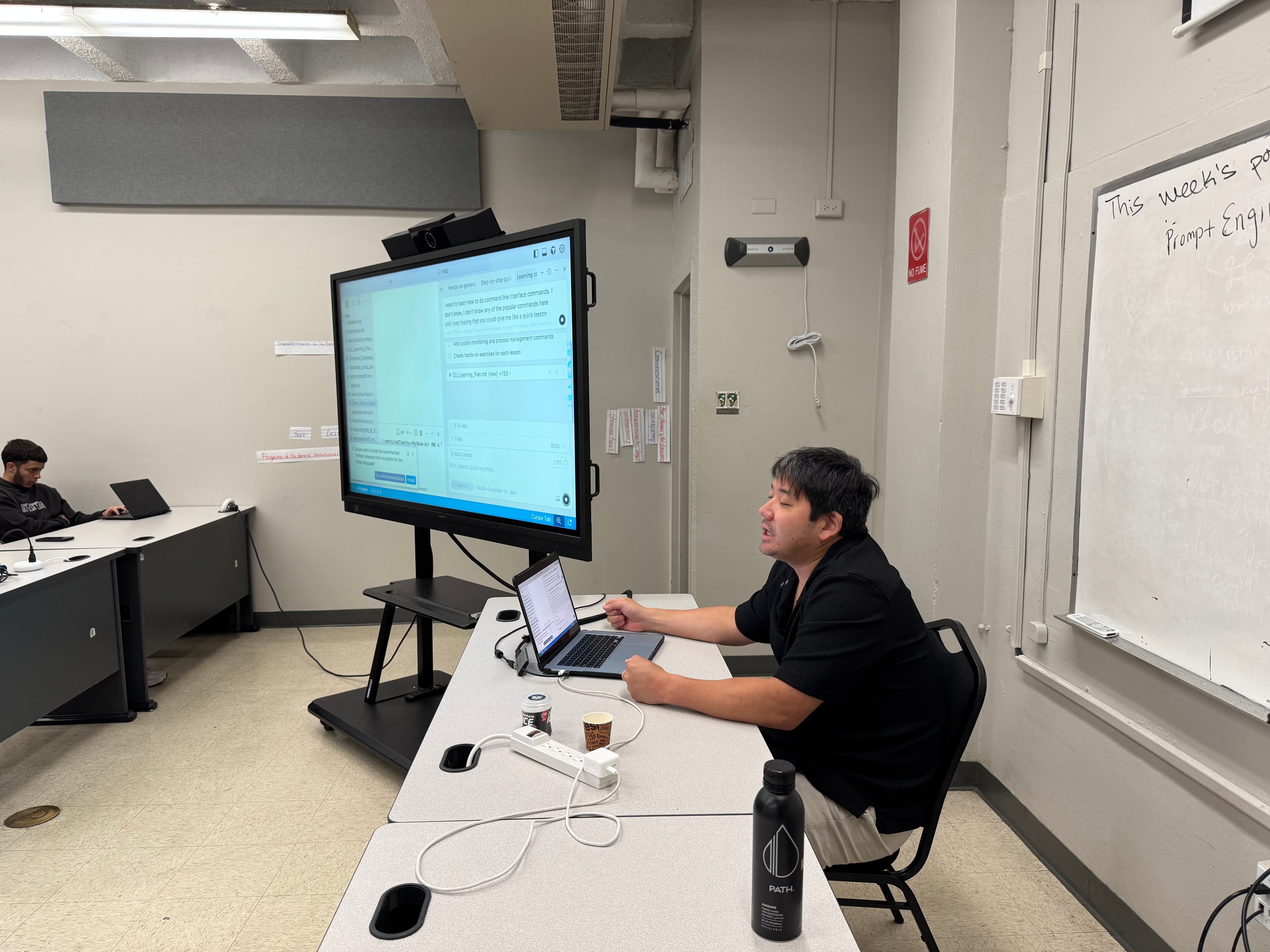 Tim teaching AI to college students in Puerto Rico